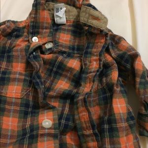 Baby boys orange and green Gap shirt